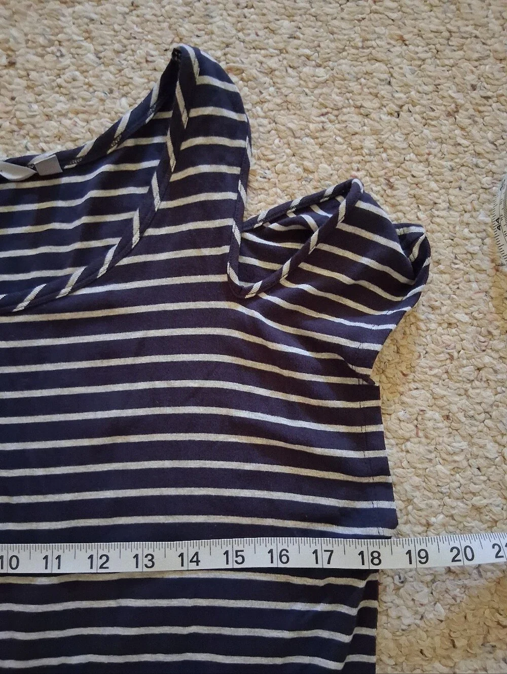 Athleta Striped Cold Shoulder Dress Size XL